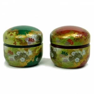 Tea Tins set of two - Japanese Design 100g