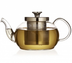 Zenshi Glass Teapot with Stainless Steel Infuser & Coil Filter 800ml