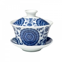 Lucky Vine Flower Porcelain Gaiwan 220ml